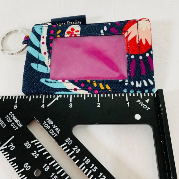 Vera Bradley ID Case Wallet 3"x5" Key Ring Painted Paisley Store Reward Cards - Picture 5 of 6